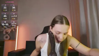 Brunette Teen Deepthroats Massive Dildo and Shows Off Perfect Ass on Webcam