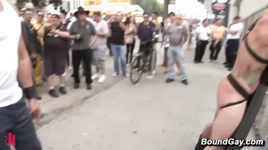 Public Street Fair Bondage Gangbang