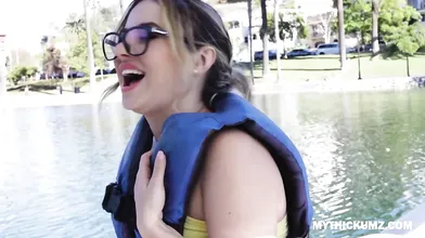 Swan Boat Booty Parade Ends in Gagging and Pounding