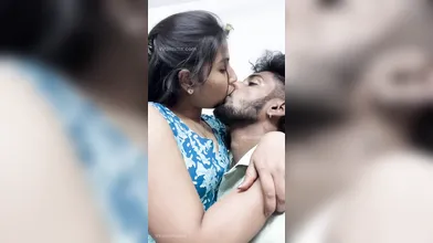 Indian tamil horny couples intense kissing and heated romance
