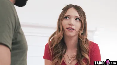 Teen stepdaughter enjoys a VR simulation with big dick stepdad