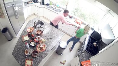 Stepsis Fucked In Kitchen On Thanksgiving