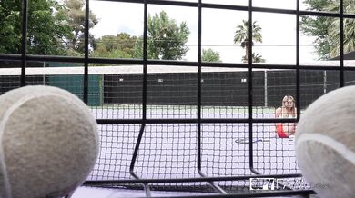 Stepbro Gives Tennis Lesson To Horny Stepsis