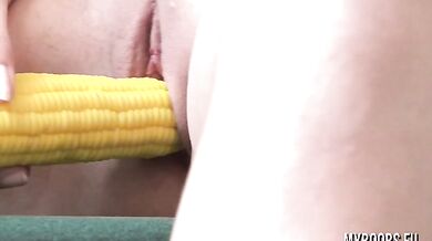 Masturbate With Corn Vibrator Melissa Mandlikova