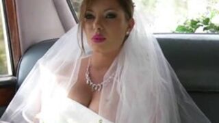 Lewd Brazzers bride with a big set of tits gets ass fucked by the groom before the wedding