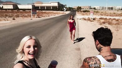 Blonde Suspects Skedaddles with Cop Car! :O