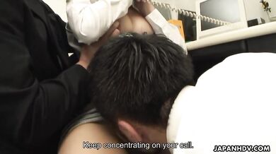 Arisa Suzuki gets really naughy in her office