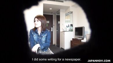 Japanese darling gets fucked by her lover