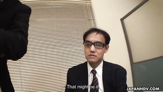 Shino Nakamura used up during a meeting