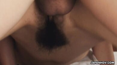 Wife Emiko Koike gets pleased by her man hard