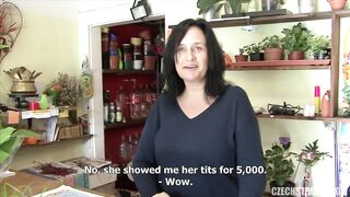 Mature Florist Takes Cock For Money - Tracy Smile