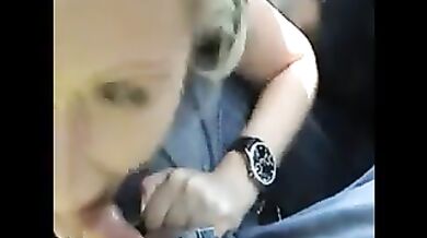 Dirty Blonde Teen Chav In Car Park
