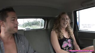 Manly Dude Picks Up Cute Blonde To Fuck In His Car