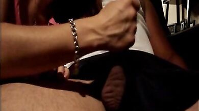 Sexy Brunette Loves His Cum