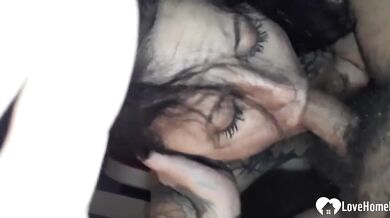Tattooed Bombshell Cant Stop Feasting On My Throbbing Boner