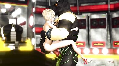 Sci-fi pyramid. Anubis fucks hard a sexy woman