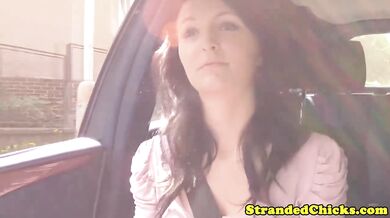 Russian hottie fucked in his trunk