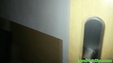 Petite Czech hottie needs cash so she sucks big dick