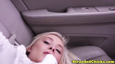 Teen picked up for a ride and given a facial