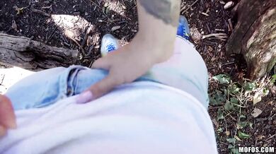 Hungarian student fucks stranger in the bushes