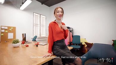 Executive Chick Saved by IT Dept. - Says Thanks in POV!