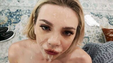 Horny Tiffany Watson's POV Facial Behind BF Back