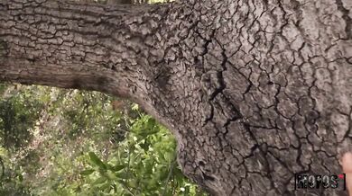 Cheating Teen FaceFucked on a Tree! ft. Catalina Ossa