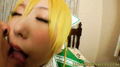 Leafa cosplay sex with Asian babe