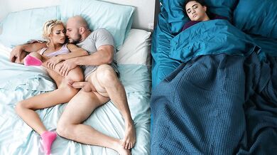 Cheating blonde cutie gets freaky with a forbidden man