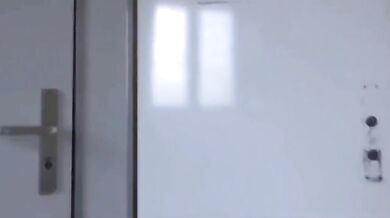 Glücklicher Mann Hob Auf Und Fickte Sexy Blondine