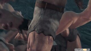 MILF Lara Croft Captured And Fucked By Cave Dudes