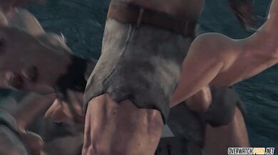 MILF Lara Croft Captured And Fucked By Cave Dudes