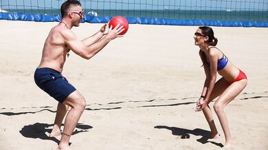 Slender Skinny Volleyballer Banged