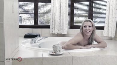 Beautiful German Blonde MILF Fucked In The Bath