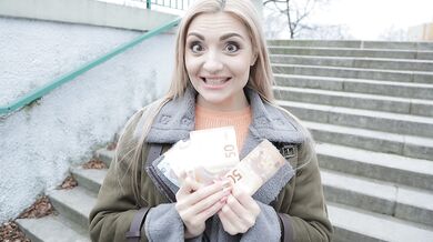 Slowly but Surely Money Makes Russian Blonde Blow