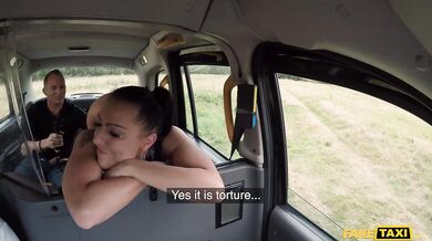 Squirter Texas Patti Rammed on Top of a Taxi
