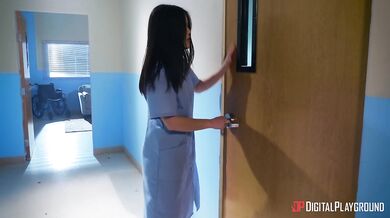 Sex Crazed Patients Scissor while Creeper watches!