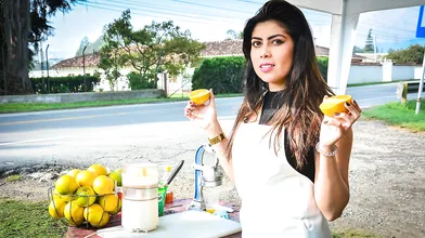 Old-ass Lemonade Stand Gal Picked up POV