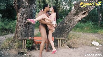 Interracial Public Sex in the Park ft. Ms. DiCaprio!