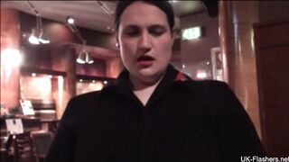 Chubby Amy loves bdsm and masturbating in restaurants