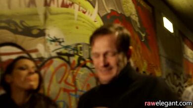 Busty euro duo facialized in threesome