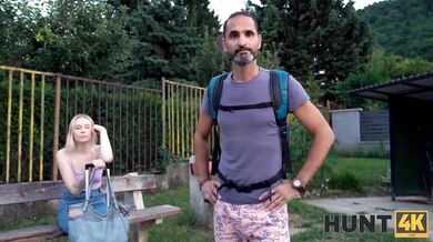 HUNT4K. Guy accepts money and watches how his GF gets drilled by stranger