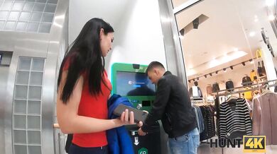 HUNT4K Cuck exchanges girlfriends wet pussy for couple of bitcoins
