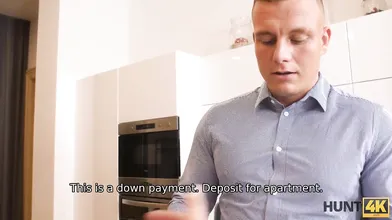 HUNT4K Hunter rents apartment with one intimate condition for girl