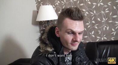 HUNT4K. Modest young chick agrees to become a slut for some money