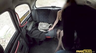 Backseat undressing leads to creampie