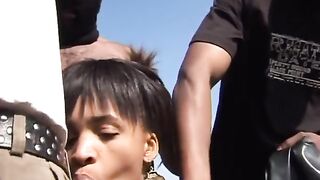 Real African Teen Sex Slave Forced BBC Blowbang