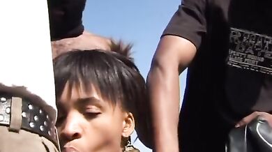 Real African Teen Sex Slave Forced BBC Blowbang