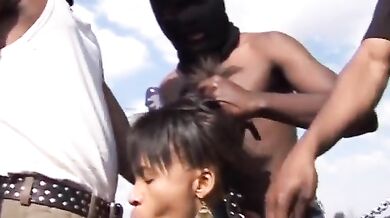 Real African Teen Sex Slave Forced BBC Blowbang