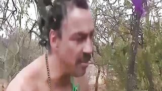 Skinny African Milf First Time Bdsm Outdoor Experience With A German Big Cock Safari Tourist
